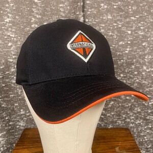 H3 Headwear International Trucks Basic Lightweight Twill Black Strapback Hat/Cap